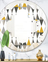 Diamond Retro VIII - Modern Round or Oval Wall Mirror - Quatrefoil