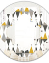 Diamond Retro VIII - Modern Round or Oval Wall Mirror - Quatrefoil