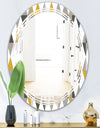Diamond Retro VIII - Modern Round or Oval Wall Mirror - Triple C