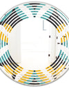 Retro Abstract Design VII - Modern Round or Oval Wall Mirror - Wave