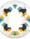 Retro Abstract Design VII - Modern Round or Oval Wall Mirror - Quatrefoil