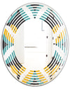Retro Abstract Design VII - Modern Round or Oval Wall Mirror - Wave