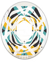 Retro Abstract Design VII - Modern Round or Oval Wall Mirror - Whirl