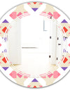 Triangular Retro Design VII - Modern Round or Oval Wall Mirror - Triple C