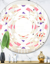 Triangular Retro Design VII - Modern Round or Oval Wall Mirror - Whirl