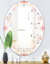 Triangular Retro Design VII - Modern Round or Oval Wall Mirror - Triple C