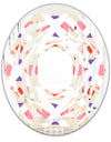 Triangular Retro Design VII - Modern Round or Oval Wall Mirror - Whirl