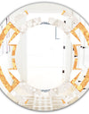 Geometric Retro Design I - Modern Round or Oval Wall Mirror - Space