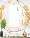 Geometric Retro Design I - Modern Round or Oval Wall Mirror - Triple C