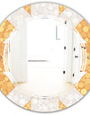 Geometric Retro Design I - Modern Round or Oval Wall Mirror - Triple C