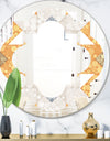 Geometric Retro Design I - Modern Round or Oval Wall Mirror - Quatrefoil