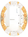 Geometric Retro Design I - Modern Round or Oval Wall Mirror - Triple C