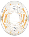 Geometric Retro Design I - Modern Round or Oval Wall Mirror - Whirl