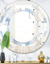 Abstract Retro Design I - Modern Round or Oval Wall Mirror - Space