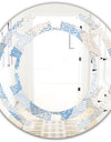 Abstract Retro Design I - Modern Round or Oval Wall Mirror - Space