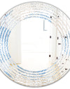 Abstract Retro Design I - Modern Round or Oval Wall Mirror - Wave