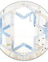 Abstract Retro Design I - Modern Round or Oval Wall Mirror - Hexagon Star