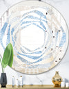Abstract Retro Design I - Modern Round or Oval Wall Mirror - Whirl
