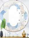Abstract Retro Design I - Modern Round or Oval Wall Mirror - Quatrefoil
