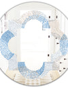 Abstract Retro Design I - Modern Round or Oval Wall Mirror - Quatrefoil