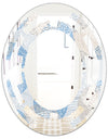 Abstract Retro Design I - Modern Round or Oval Wall Mirror - Space