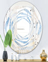 Abstract Retro Design I - Modern Round or Oval Wall Mirror - Whirl