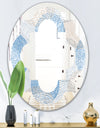 Abstract Retro Design I - Modern Round or Oval Wall Mirror - Quatrefoil