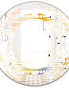 Retro Abstract Design VIII - Modern Round or Oval Wall Mirror - Space