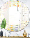 Retro Abstract Design VIII - Modern Round or Oval Wall Mirror - Wave
