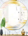 Retro Abstract Design VIII - Modern Round or Oval Wall Mirror - Triple C