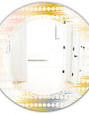 Retro Abstract Design VIII - Modern Round or Oval Wall Mirror - Triple C