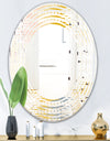 Retro Abstract Design VIII - Modern Round or Oval Wall Mirror - Wave