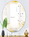 Retro Abstract Design VIII - Modern Round or Oval Wall Mirror - Triple C