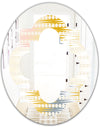 Retro Abstract Design VIII - Modern Round or Oval Wall Mirror - Quatrefoil