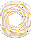 Golden Geometrical Fish Scale - Modern Round or Oval Wall Mirror - Whirl
