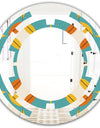 Diamond Retro IV - Cottage Round or Oval Wall Mirror - Space