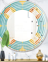 Diamond Retro IV - Cottage Round or Oval Wall Mirror - Wave