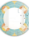 Diamond Retro IV - Cottage Round or Oval Wall Mirror - Wave