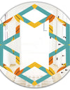 Diamond Retro IV - Cottage Round or Oval Wall Mirror - Hexagon Star