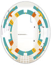 Diamond Retro IV - Cottage Round or Oval Wall Mirror - Space
