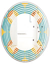 Diamond Retro IV - Cottage Round or Oval Wall Mirror - Wave