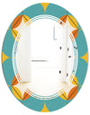 Diamond Retro IV - Cottage Round or Oval Wall Mirror - Triple C