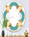 Diamond Retro IV - Cottage Round or Oval Wall Mirror - Quatrefoil