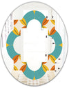 Diamond Retro IV - Cottage Round or Oval Wall Mirror - Quatrefoil
