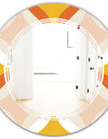 Retro Abstract Design XII - Modern Round or Oval Wall Mirror - Triple C