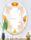 Retro Abstract Design XII - Modern Round or Oval Wall Mirror - Quatrefoil