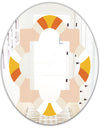 Retro Abstract Design XII - Modern Round or Oval Wall Mirror - Quatrefoil
