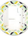 Diamond Retro V - Modern Round or Oval Wall Mirror - Triple C