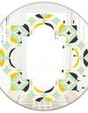 Diamond Retro V - Modern Round or Oval Wall Mirror - Quatrefoil