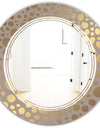 Golden Marble Design III - Modern Round or Oval Wall Mirror - Triple C